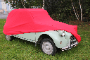 Couvre voiture intérieur rouge 2CV